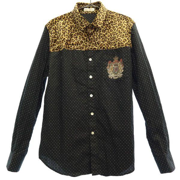 Young Machines Leopard Pattern x Dot Pattern Long sleeve shirt 3 Men's Used