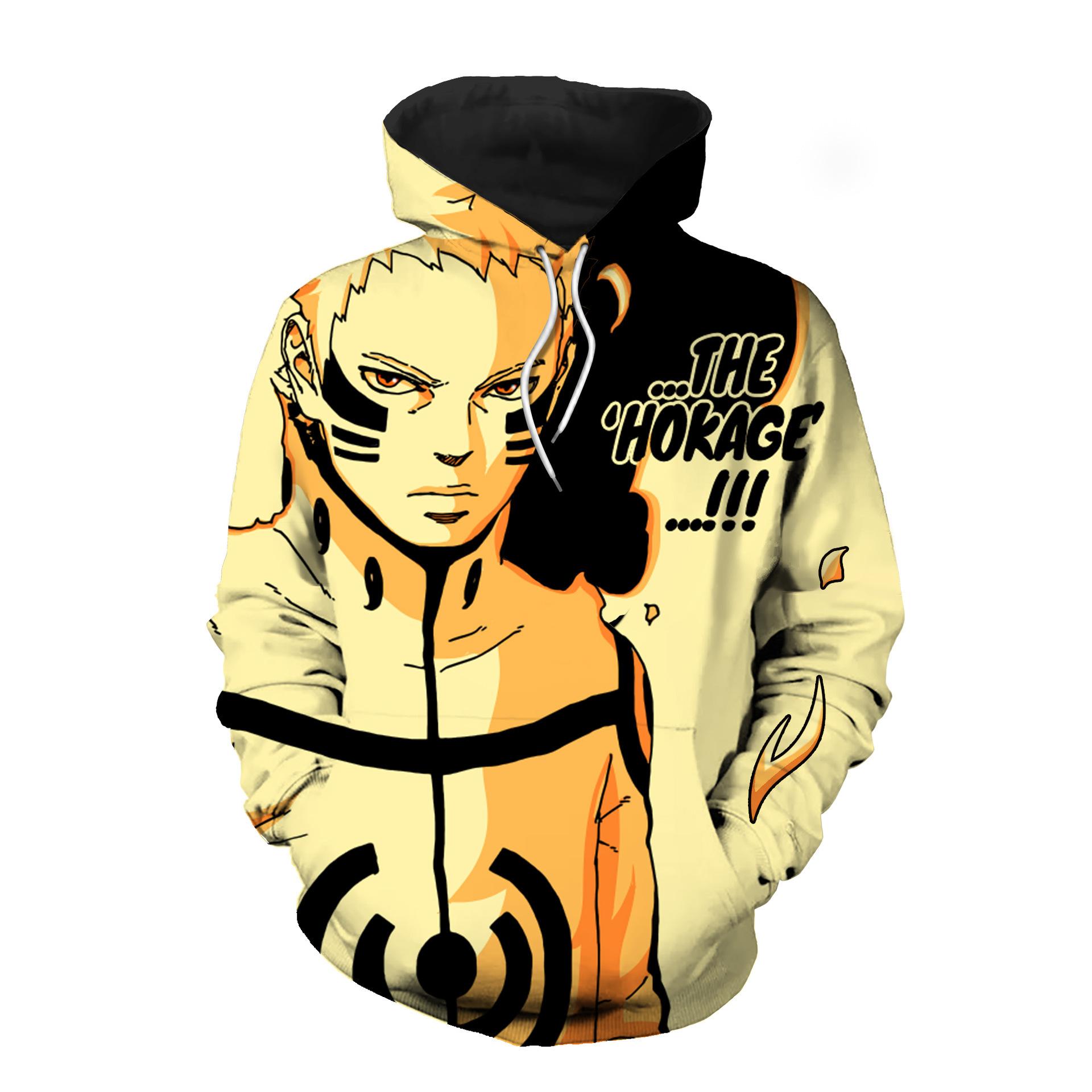 

Мужская повседневная толстовка с капюшоном NARUTO Толстовка с капюшоном из мультфильма Свитшот-пуловер Унисекс Большой размер XS
