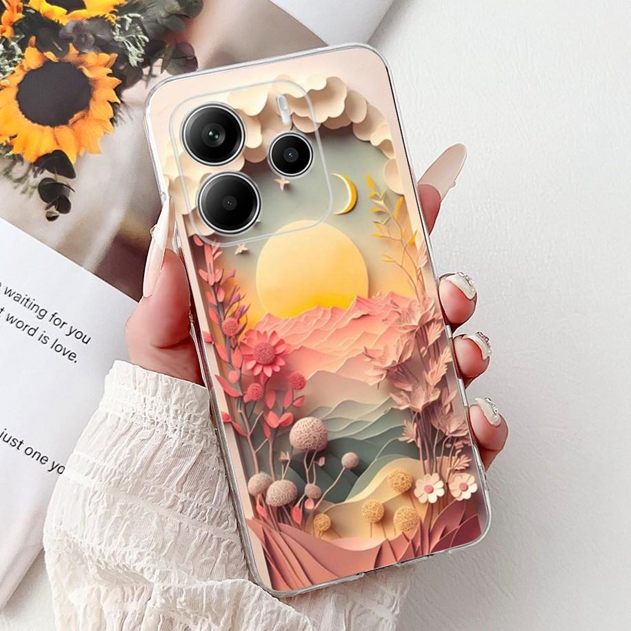 For Cover Xiaomi Redmi Note 14 4G Phone Case Luxury Marble Machine Soft Silicone Slim TPU Funda For Redmi Note 14 4G Note14 Capa