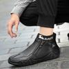 DAGY popular retro style Martin boots men's leather large size men's shoes high top wear-resistant outdoor rest