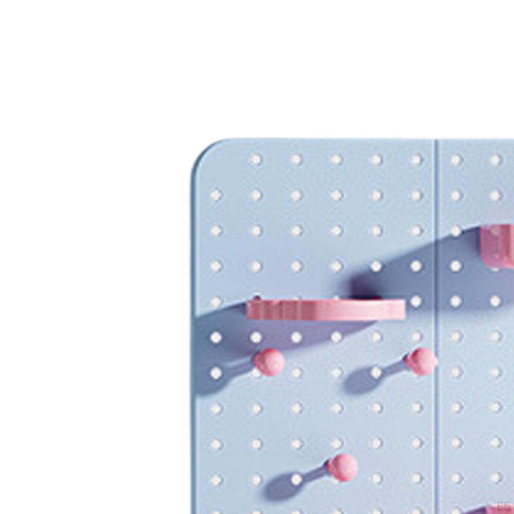 Desktop Pegboard Storage Box Desk Makeup Organizer and Stationery Sundries for