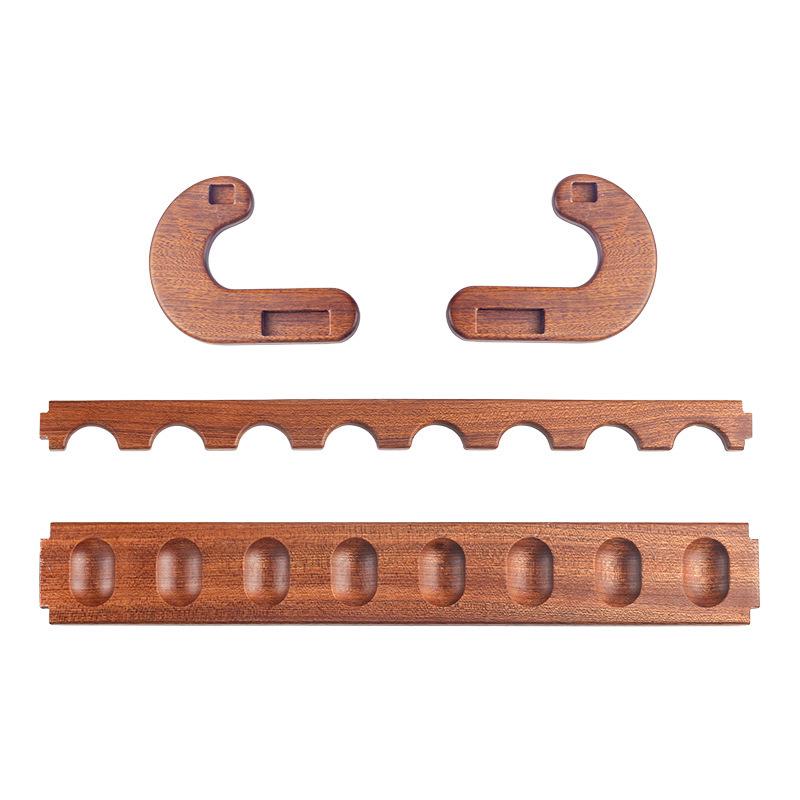 Sapele Solid Wood 8-Position Pipe Display Stand