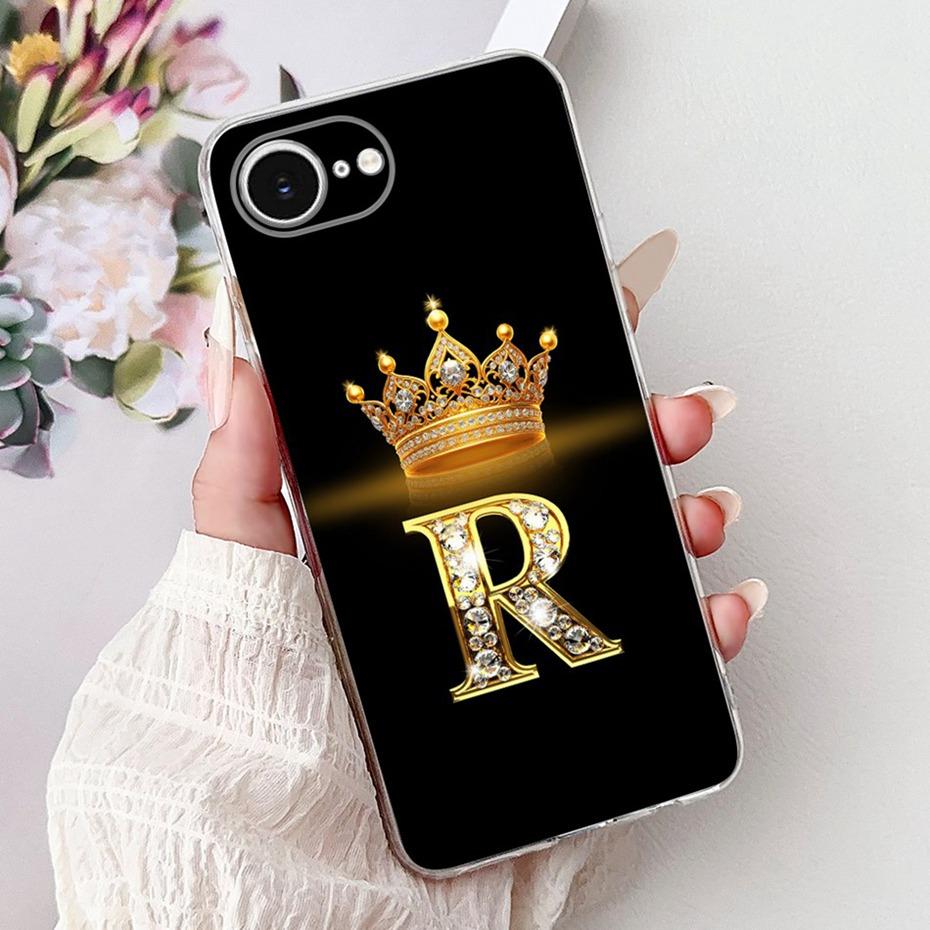 Fashion Letter Phone Case For iPhone 16e SE (2025) Soft Silicone TPU Back Cover For iPhone SE 2025 iPhone16e Cases Bumpers