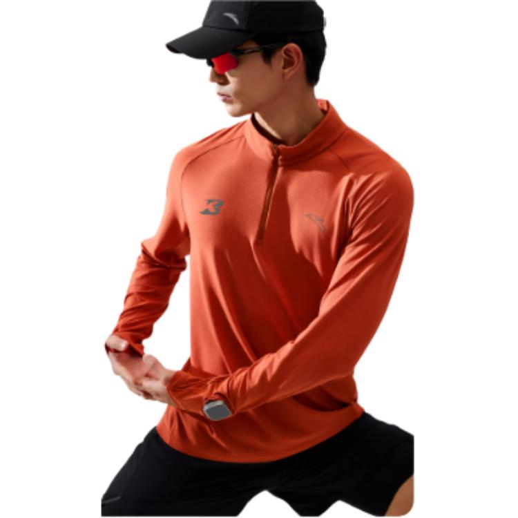 Anta Seria do biegania Jednolity kolor Miękki Wszechstronny Modny Prosty Długi rękaw Dzianinowa koszula Męskie topy 152615401-5