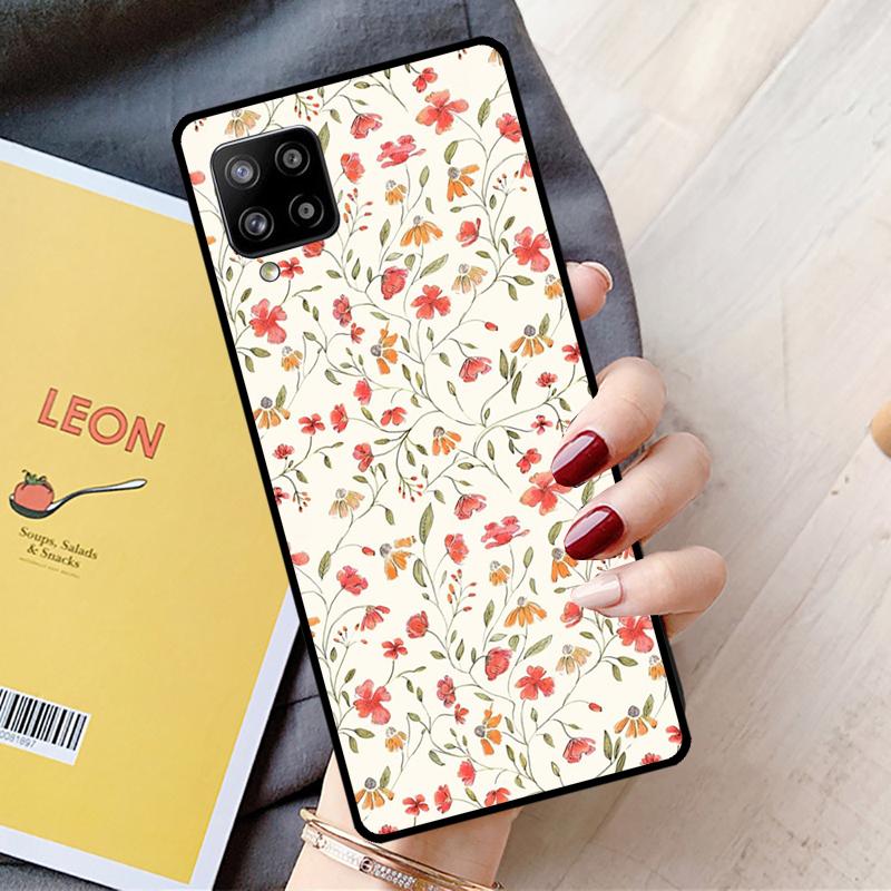 Flower Plant Art For Samsung Galaxy A55 A35 A15 A22 A32 A52 A54 A34 A14 A53 A33 A56 A36 A26 A16 A05 A06 Case