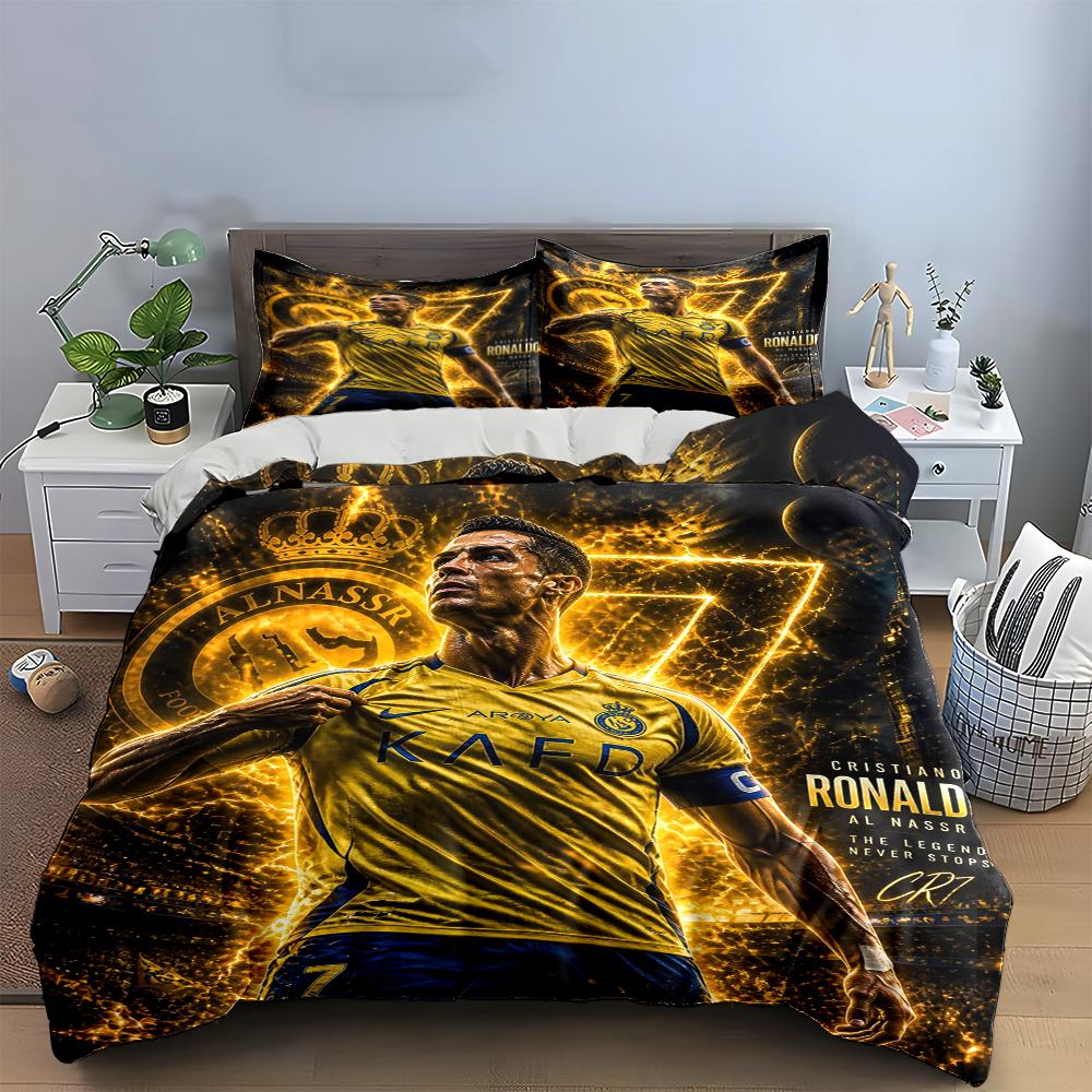 """Set Biancheria da Letto Stella del Calcio""" Set Biancheria da Letto""" (1 copripiumino, 2 federe, piumino non incluso)