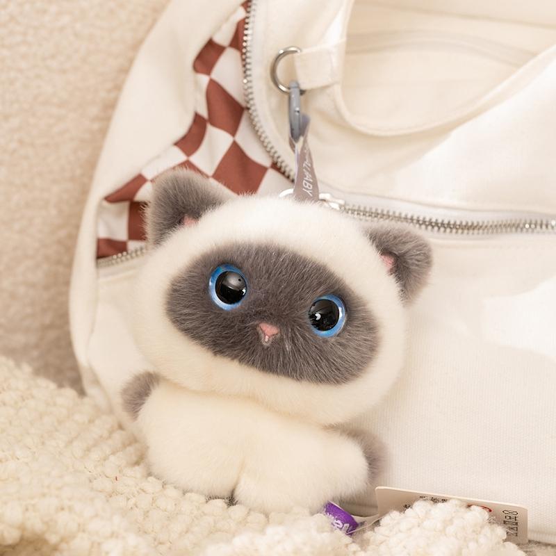 Cute Animal Plush Pendant Doll Rabbit Elephant Panda Bear Stuffed Cartoon Plush Dog Cat Animal Plush Toy Keychain Gift