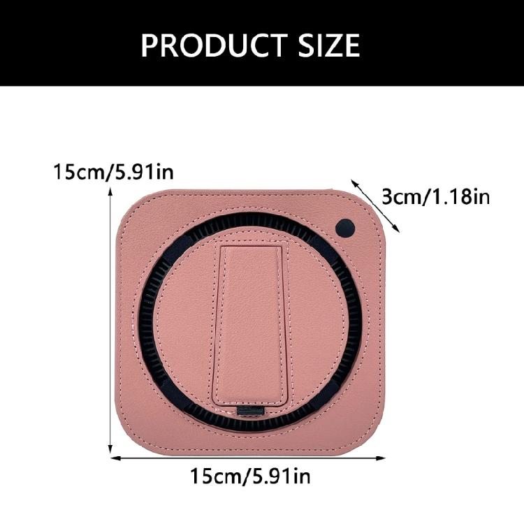 PU Sleeve Case Impacts Resistant For Mini Desktop Computer Shockproof Travel Organiser Heat Ventilation Design