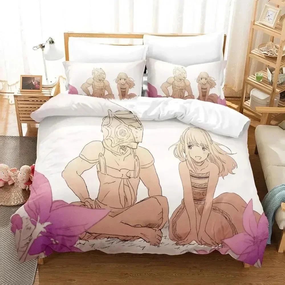 Anime To Your Eternity Bedding Set Duvet Cover Bed Set Quilt Cover Pillowcase Comforter King Queen Size Boys Adult Bedding Set