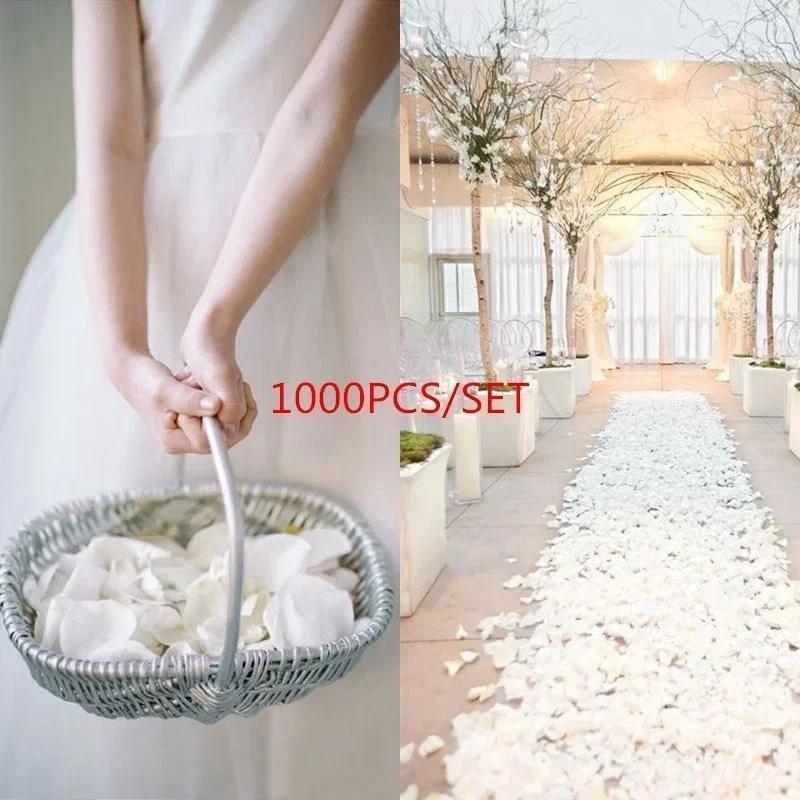 5 * 5CM Wedding Rose Simulated Petals, Fake Petals Wedding and celebration Hand-sprinkled Flowers Suitable for Romantic Venues