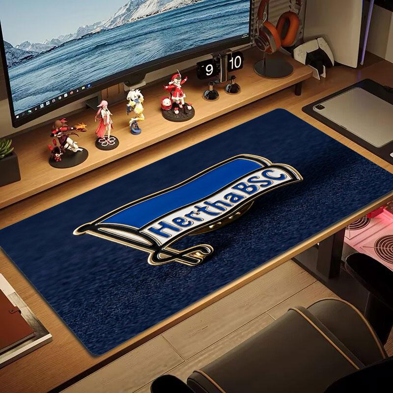 Hertha BSC Large Size Mouse Pad Large Gaming Table Cushion Non-slip Laptop Tablet Big Mousepad XXL Mat Mini PC Playmat With Lock Edge