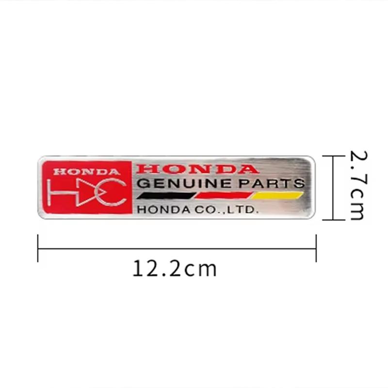 pgnkd1 Car Logo Aluminum Label Stickers Decorative Accessories For Honda Civic Fit Jazz Accord Pilot CRV Odyssey Passport City Shuttle