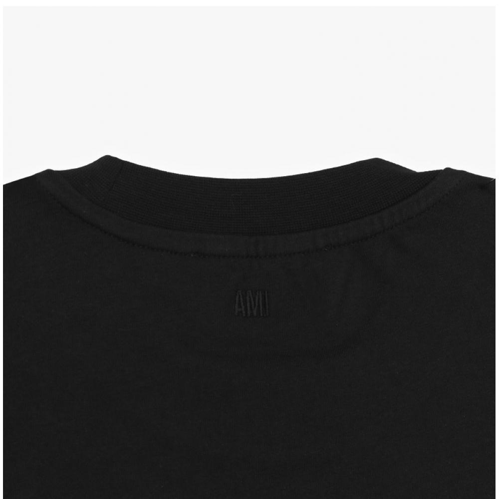 Ami Bfuts035 724 001 Ami De Coeur Small Heart Logo Public Short Sleeve Tee