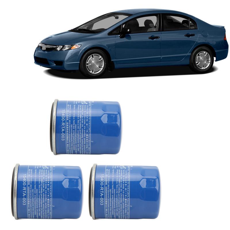 

3pcs Oil Filters Metal Stable High Efficiency Engine Oil Filter 15400 RTA 003 Replacement for Honda ACCORD