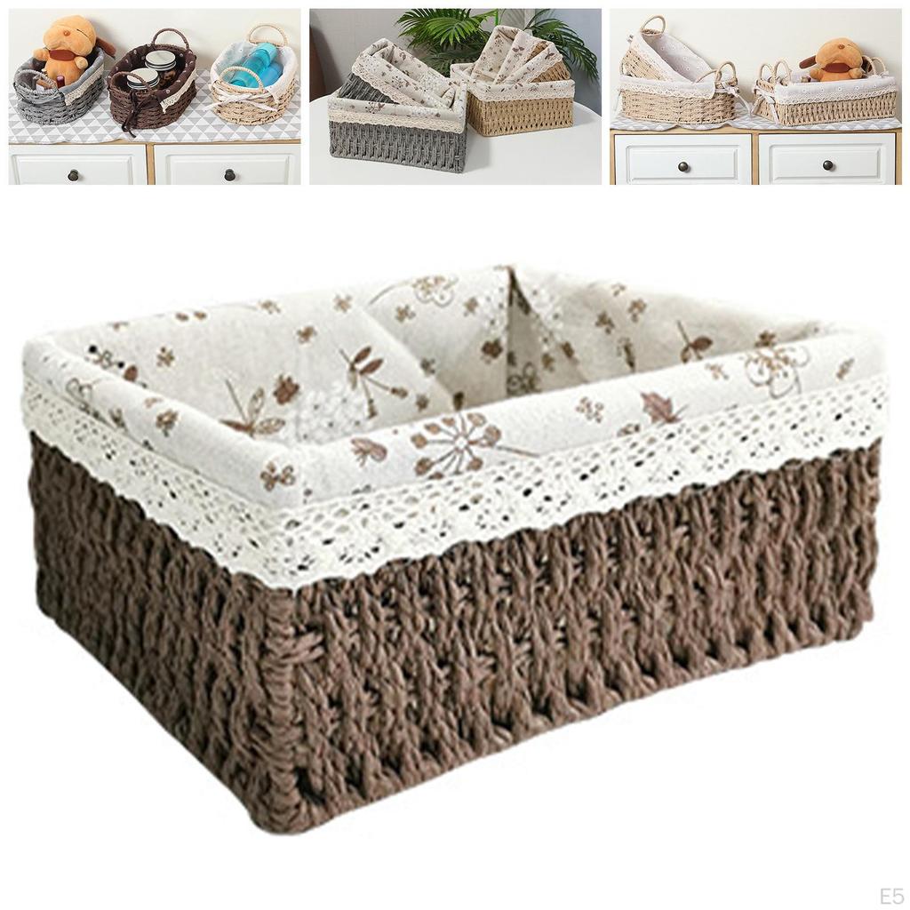 Rattan Storage Basket for Household Items The Tabletop Kitchen