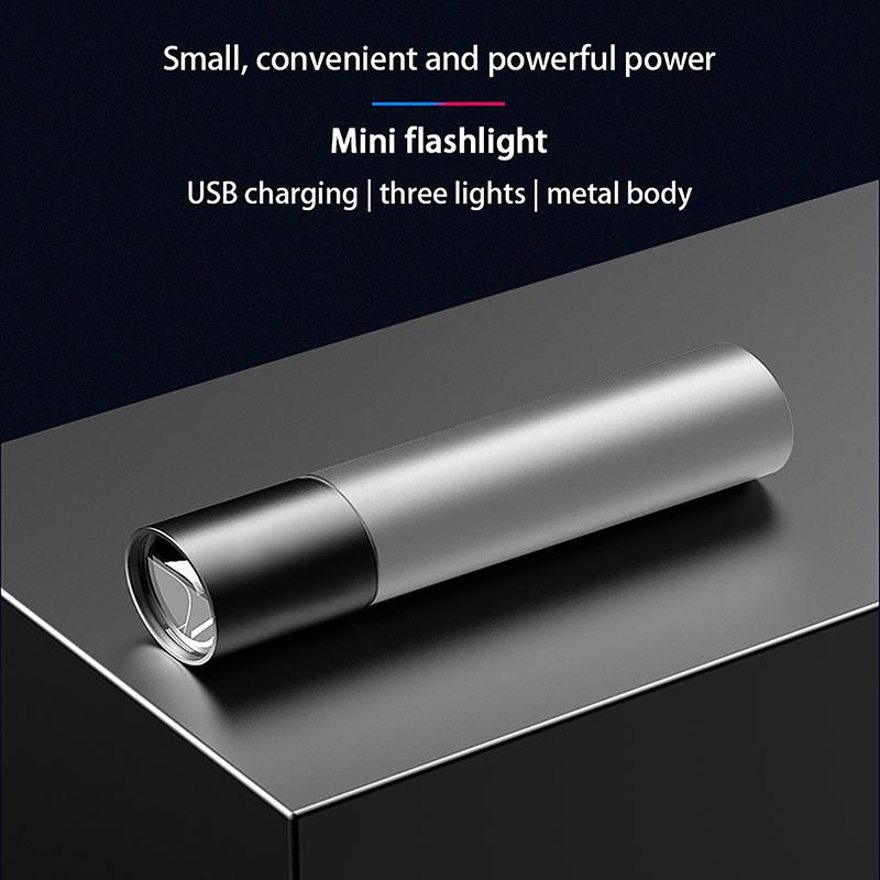 Led Strong Light Flashlight Rechargeable Multi-Purpose Long-Distance Shooting Portable Super Bright Household Small Mini Portabl