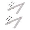 2 Set Folding Support Hinges Lid Lift Up Stay Hinge for Wooden Boxes Cabinet Cupboard Furniture