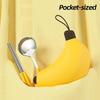 Bananen-Aufbewahrungsbox Tragbares Geschirrset 304 Edelstahl Picknick-Dinner-Set