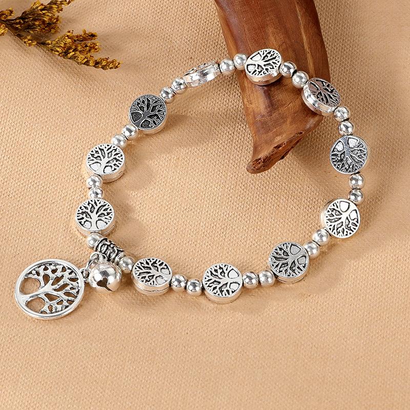 Imitation silver bracelet bracelet electroplating imitation silver handmade Miao bracelet scenic retro turquoise jewelry women