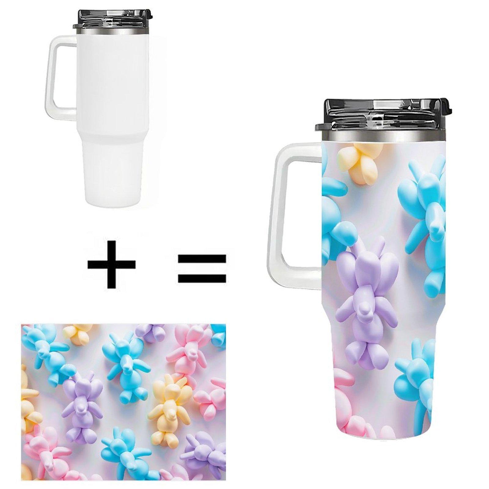 Drop Shipping  40oz Stainless Steel Blank Sublimation Tumbler Double Wall Mug for Bakery Cafe Custom Logo Bulk Gift 40oz(1133.98g) белый