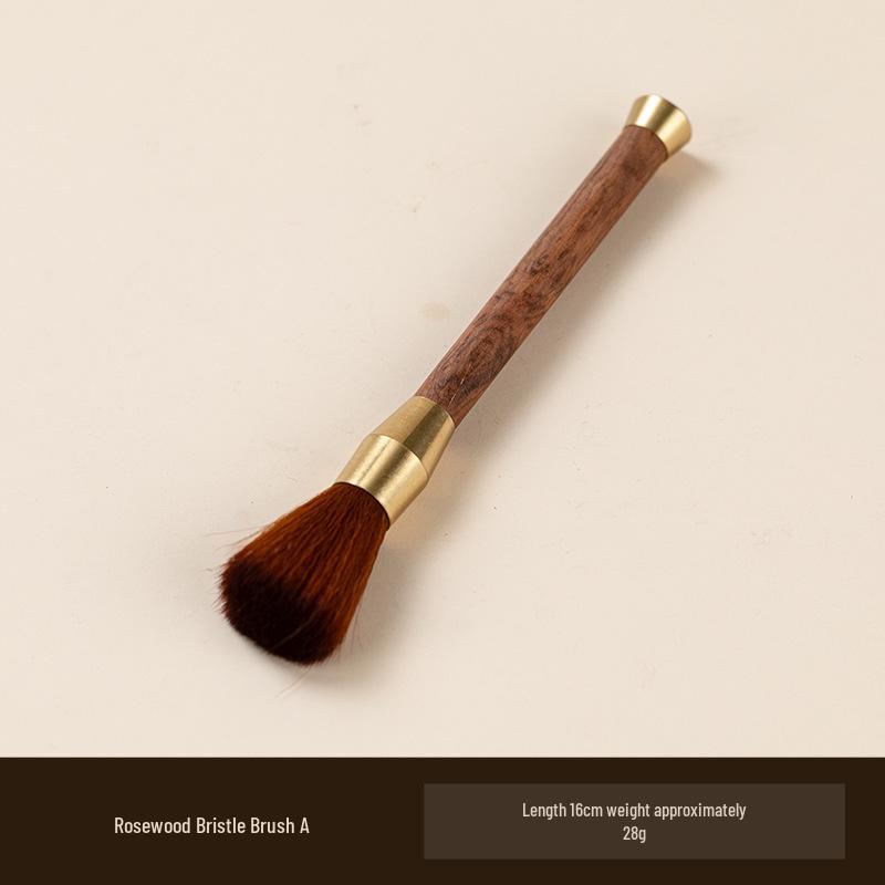 Ebony Rosewood No-Shedding Tea Sweeper & Cleaning Brush for Teapot Tray Standard