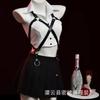 Sexy lingerie sexy split short-sleeved top pleated skirt cosplay pure college wind sailor uniform