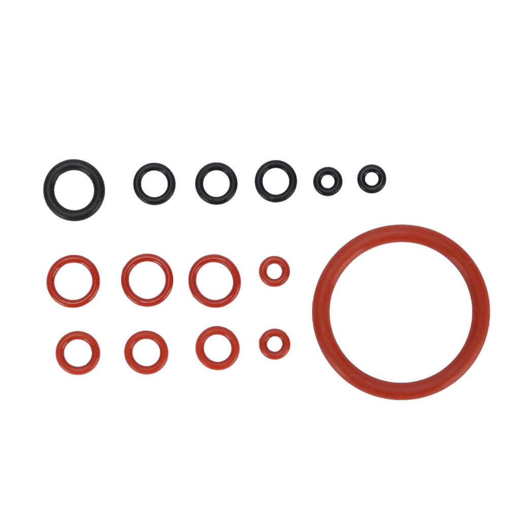Coffee Machine O     Kit Silicone Coffee Machine Large and Small Gaskets for Replacement Black and Red
