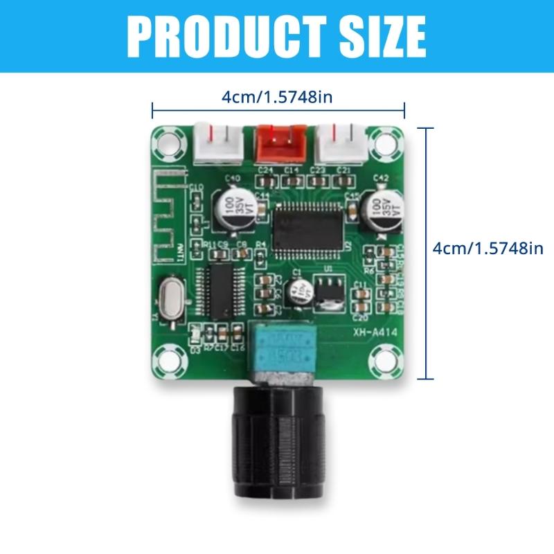 High Performances Bluetooth-compatible 5.0 Digital Amplifier Module 50Wx2 Channel Amplifier Board for Home & Car Sound  Systems