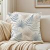 Boho Tropical Palm Monstera Leaves Pillow Case Organic Short Plush Cushion Covers Breathable Washable WrinkleResistant