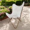 Luxurious Butterfly Leather Chair | Rustic Vintage Leather Lounge Chair | Perfect for Modern or Bohemian Spaces