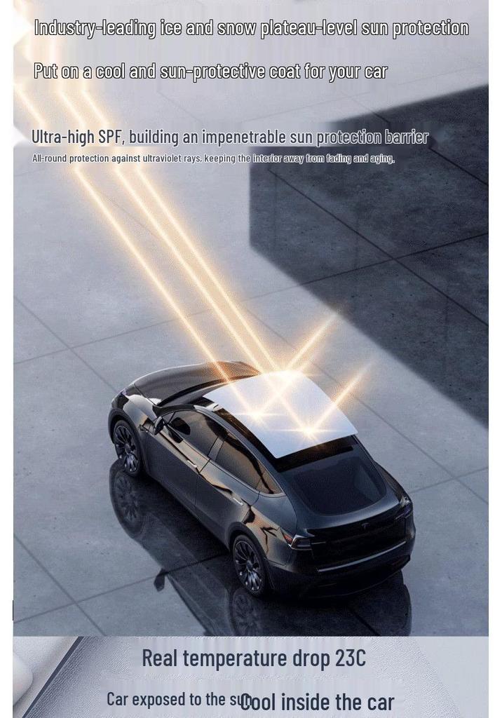 Tesla Model Y/3/YL Graphene Sunshade for Heat Insulation