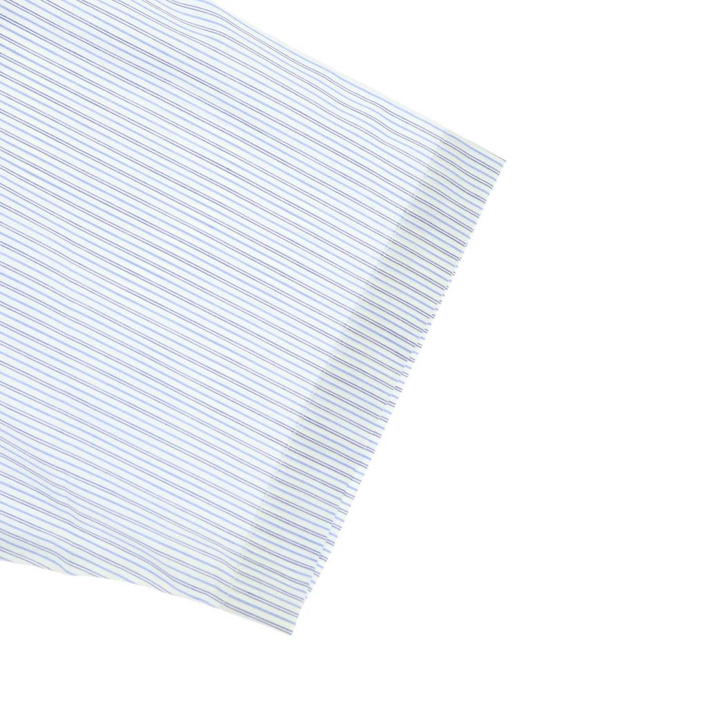 Unused CHAPS RALPH LAUREN Striped Pattern Short Sleeve Cotton Shirt 38 Men's Used