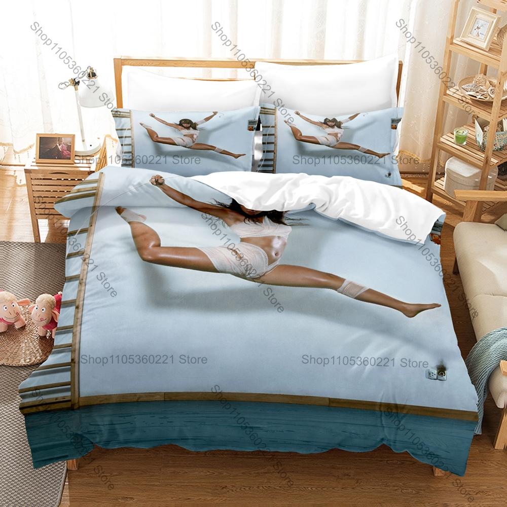Nathy Peluso Duvet Cover + 2 Pillowcases, Popular Latin Singer Print Bedding Set Soft Fabric Bedroom Decor Gift for Reggaeton