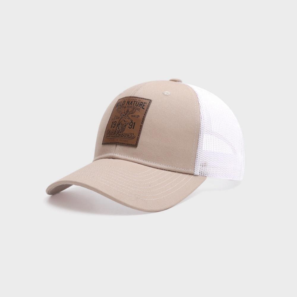 Summer Animal Elk Baseball Cap Women Men Patch Snapback Mesh Hat Casual Breathable Unisex Street Hip-hop Sunscreen Trucker Cap