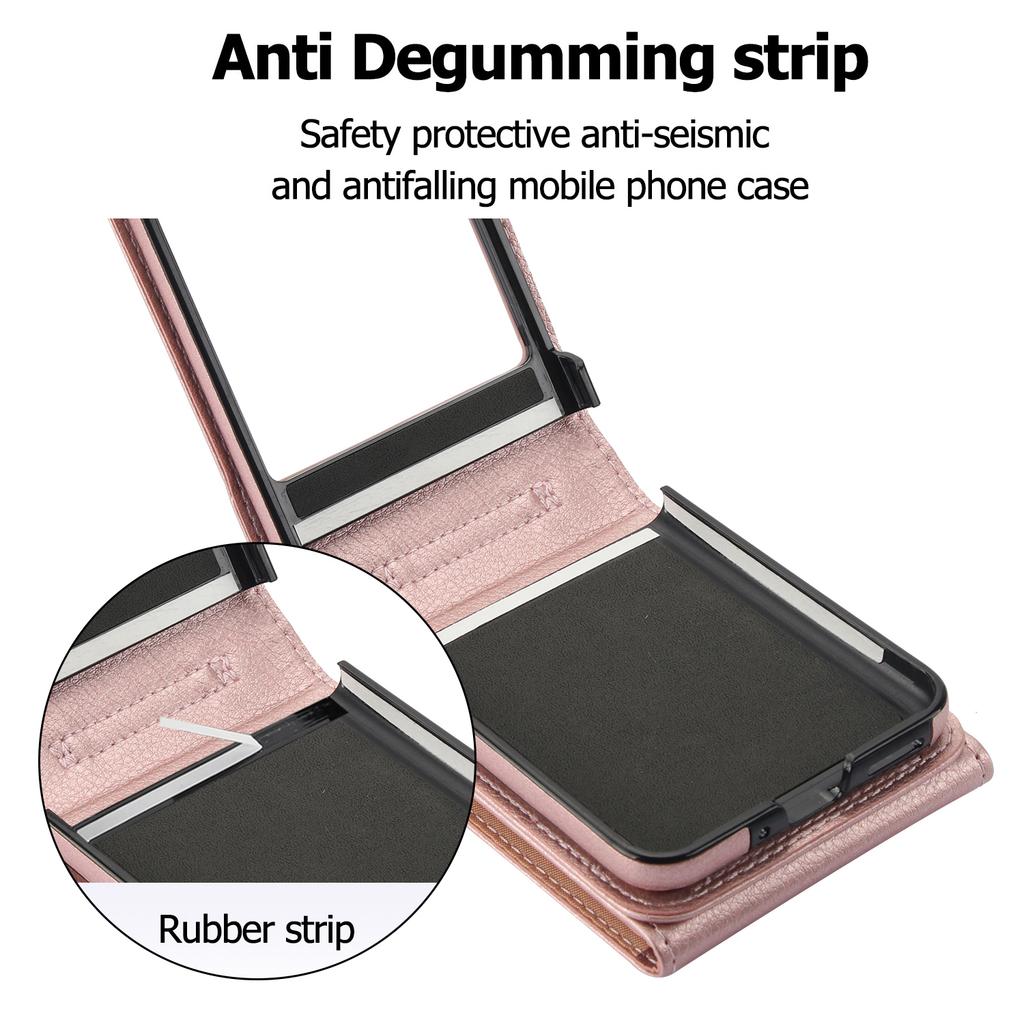 Crossbody Cards Solt Wallet Leather Ring Holder Case For Motorola Razr 50 Ultra Razr50 40 Long Lanyard Pocket Bag RFID Cover