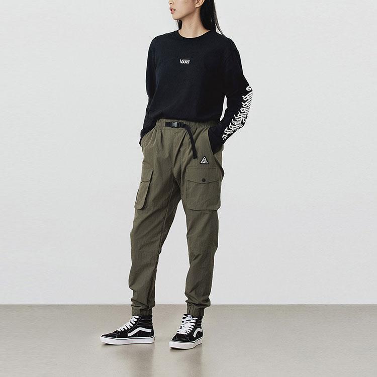 Vans Woven Cargo Joggers Women Bottoms Green VN0A4UT5KCZ