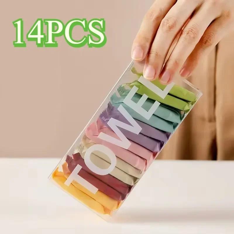 Thickened Compressed Facial Towels 14/28/42PCS Portable Cleansing Squares for Beauty And Travel Use