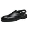 Hollow Out Casual Leather Shoes Men Mens Slip On Sandals Leather Handmade for Men Casual Shoes Retro British Style Penny Shoes