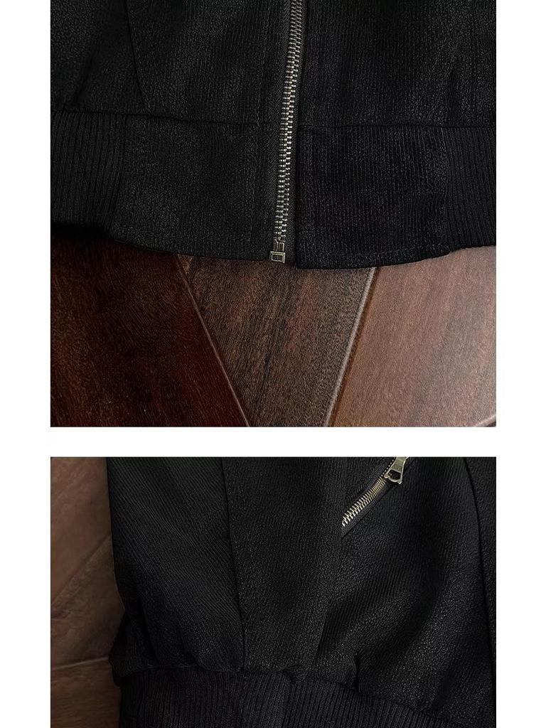 2025 Unisex Herbst/Winter Amerikanische Retro Harrington Jacke - Ausgewaschener Trendiger Lockere Passform für Lässige Frühjahrs-/Herbstkleidung