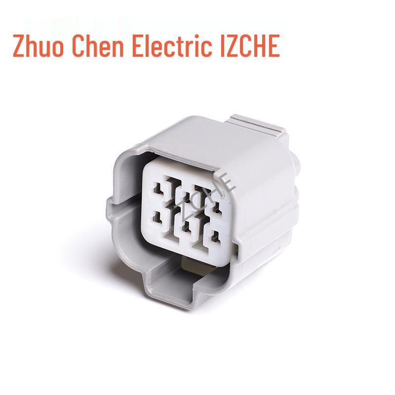 Automotive 6P Wire-to-Wire Connector with 6 Holes and Cores - Model 6181-0074/6189-0133