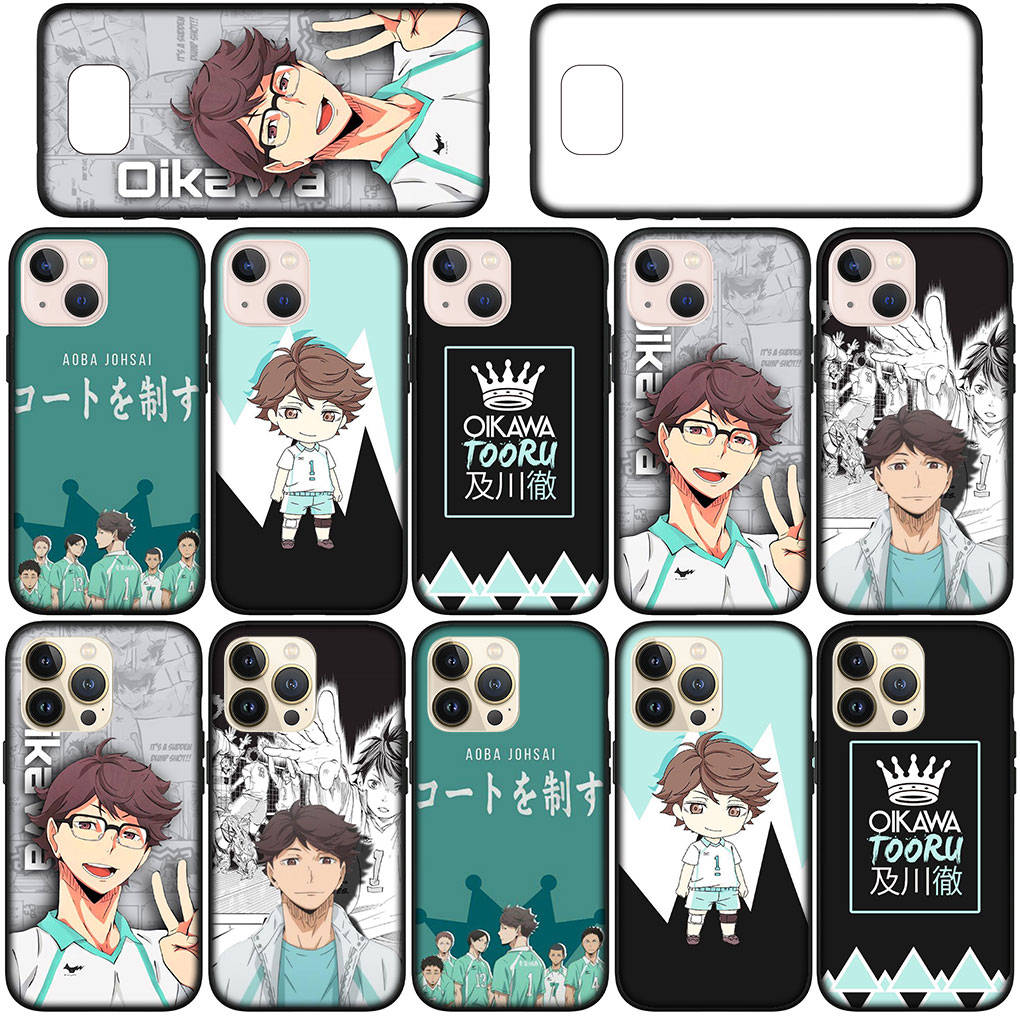 for Samsung Galaxy S24 S23 iPhone 16 15 14 Xiaomi Redmi Note 13 12 11 10 8 Plus 9 Pro Max X XR 14CPhone Case Oikawa Tooru Haikyuu OPPO Huawei Cover