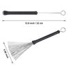 2Pcs Nylon Drum Brushes Drum Stick Brushes Percussion Drum Brush Stick for Jazzes Acoustic Playing Music Lover