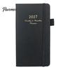 Pocket Planner 2027 Daily Notebook, Retro PU Leather Cover with Pen Weekly And Monthly Organizer Holder Planner, Compact for Business Travel Schedule