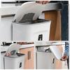 Hanging Kitchen Trash Can 2.4 Gallon Under Sink Door Trash Bin Collapsible Mini