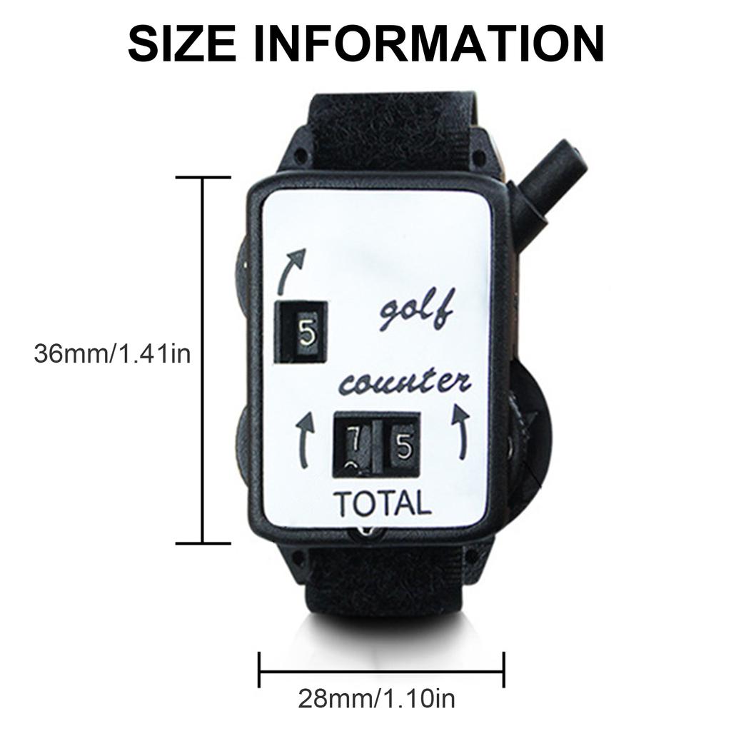 Orologio Contapunti per Golf con Reset Contatore Punteggio Manuale Contatore Golf Punteggio Tenitori Ausili per l'Allenamento Accessorio Golf
