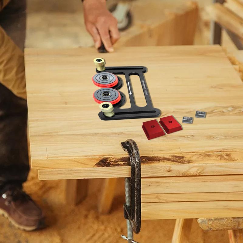 Table Saw Roller Feeder Aluminum Alloy Bearing Roller Featherboards Safety Rust-Proof Roller Feeder Woodworking Tools For Band