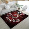 Ac Milan Customize Your Name Area Rug Suitable for Outdoor Hallway Dining Room Bedrooms Antislip Carpet Anime Office Decor Birthday/Christmas Gift