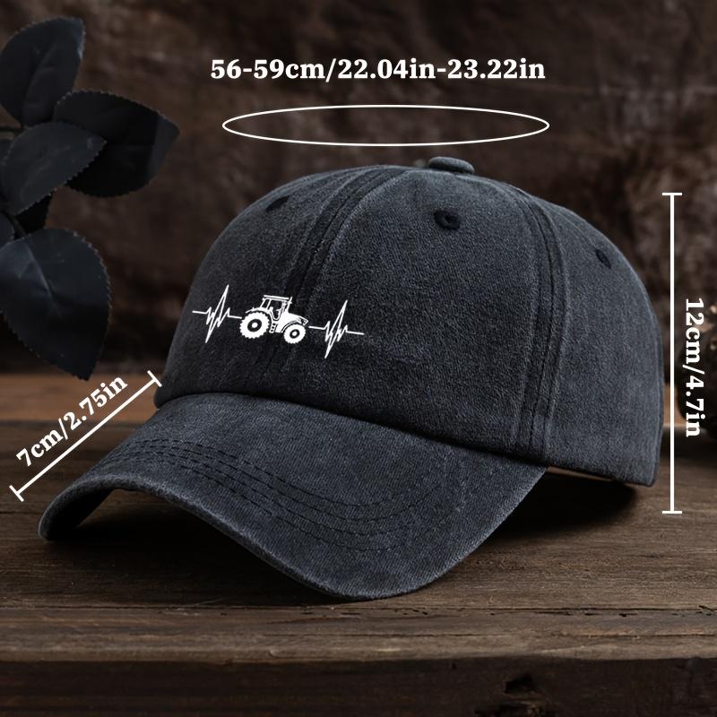 Fun Tractor Print Baseball Hat Unisex Outdoor Fashion Versatile Duck Hat Trend