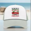 Christmas Baseball Cap with 24 Pattern Sponge Mesh, Rope-Stamped Logo, Sunshade Trucker Design