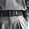 Hot sale  Men's Double Row Needle Buckle Woven Belt Women's Leisure Sports Outdoor Work